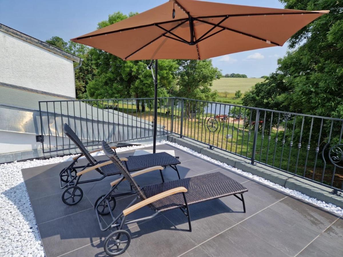 Neu Gaarz Ferienwohnung Mit Kamin Und Traumhafter Dachterrasse Mit Weitblick In Die Natur מראה חיצוני תמונה