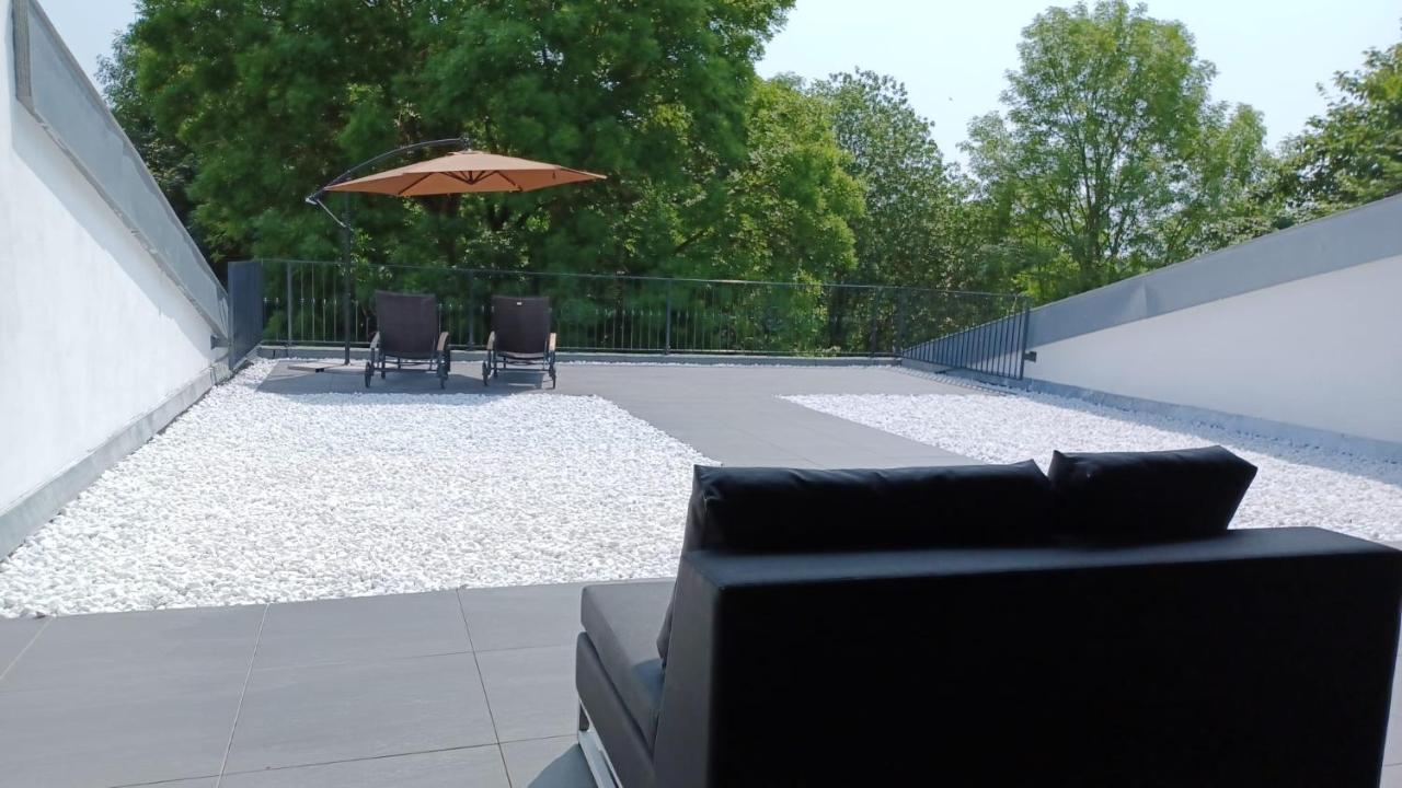Neu Gaarz Ferienwohnung Mit Kamin Und Traumhafter Dachterrasse Mit Weitblick In Die Natur מראה חיצוני תמונה